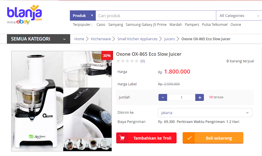 Jual Alat Elektronik Online di blanja.com